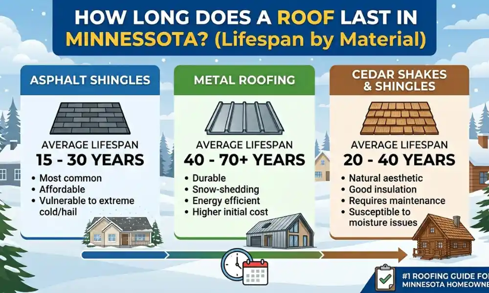 How Long Does a Roof Last in Minnesota (Lifespan by Material)