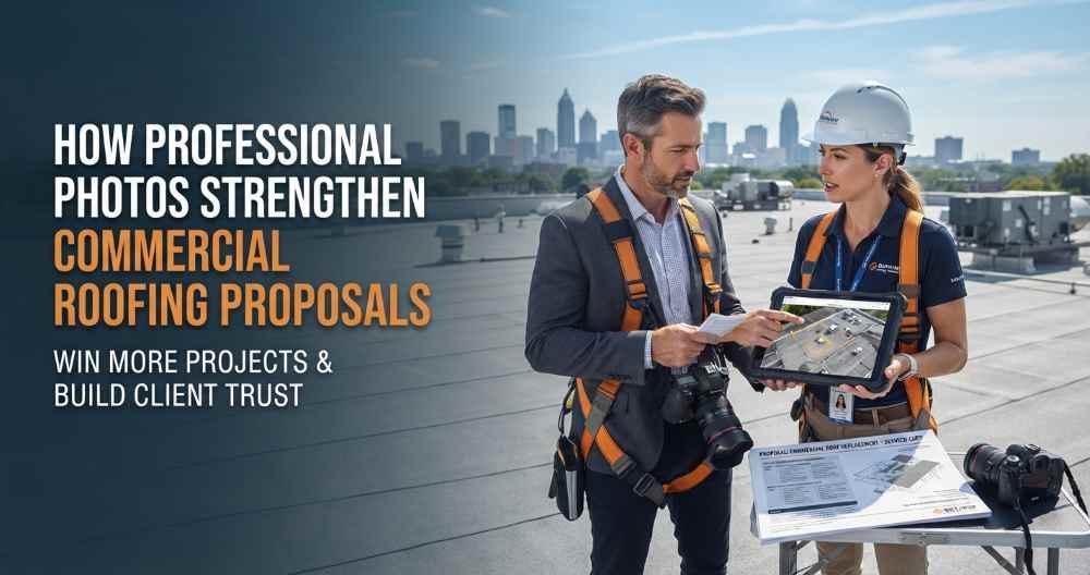 How Professional Photos Strengthen Commercial Roofing Proposals